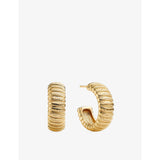 selfridges Sif Jakobs Riva 18ct Yellow Gold-Plated Sterling Silver Hoop Earrings- Buy online at McGrocer