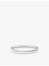 selfridges Sif Jakobs Como Rhodium-Plated Sterling Silver Bangle- Buy online at McGrocer