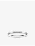 Sif Jakobs rhodium-plated sterling silver bangle 4.5cm, UK version