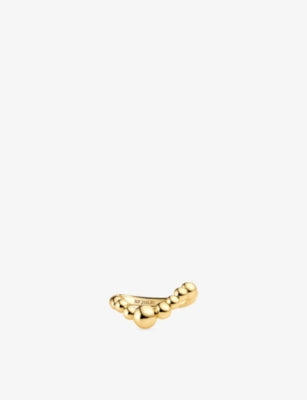 Sif Jakobs Bormio Wave 18ct Yellow-Gold Plated Sterling-Silver Ring
