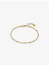 selfridges Sif Jakobs Savona 18ct Yellow Gold-Plated Sterling Silver Chain Bracelet - 17-19cm- Buy online at McGrocer