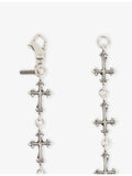 Emanuele Bicocchi sterling silver rose multi-cross bracelet, imported from the UK