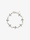 Emanuele Bicocchi Rose Multi-Cross Sterling Silver Bracelet