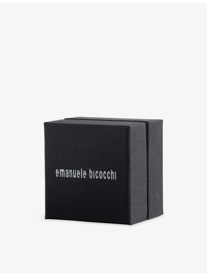 Emanuele Bicocchi rose cross sterling silver ring, imported from the UK