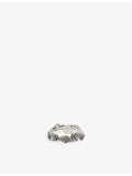 Emanuele Bicocchi rose slim sterling silver ring - British product
