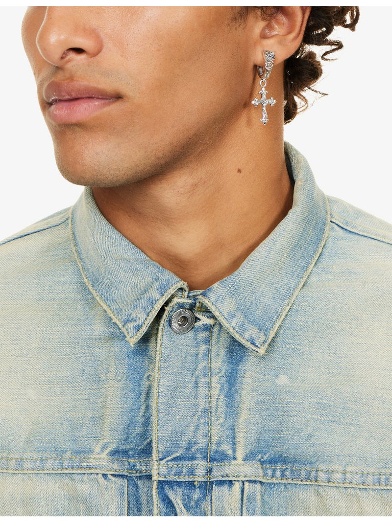 Emanuele Bicocchi sterling silver single earring with blooming roses - British product
