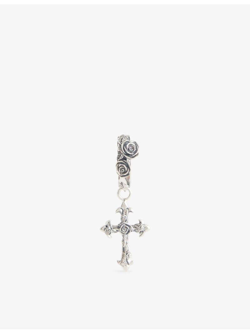 Emanuele Bicocchi sterling silver single earring with blooming roses - British product