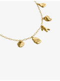 Monica Vinader asymmetric gold vermeil sterling silver chain bracelet (British brand)