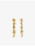 Monica Vinader Fragments 18ct gold vermeil drop earrings - British product