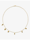 Monica Vinader asymmetric vermeil chain necklace 40-45cm, imported from the UK