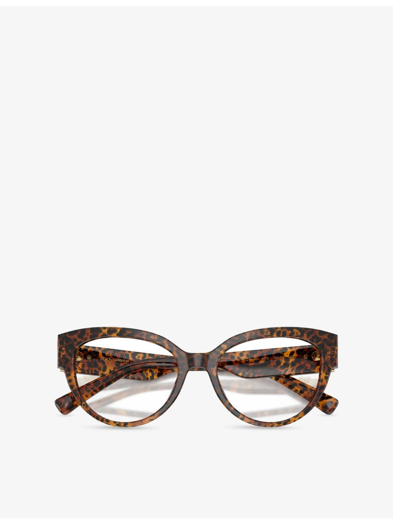 Dolce & Gabbana DG3440 cat-eye acetate eyeglasses - British product