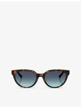 selfridges Tiffany & Co. Tortoiseshell Cat-Eye Acetate Sunglasses- Buy online at McGrocer