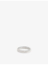 selfridges Serge DeNimes Halo Rope Pattern Sterling Silver Ring- Buy online at McGrocer