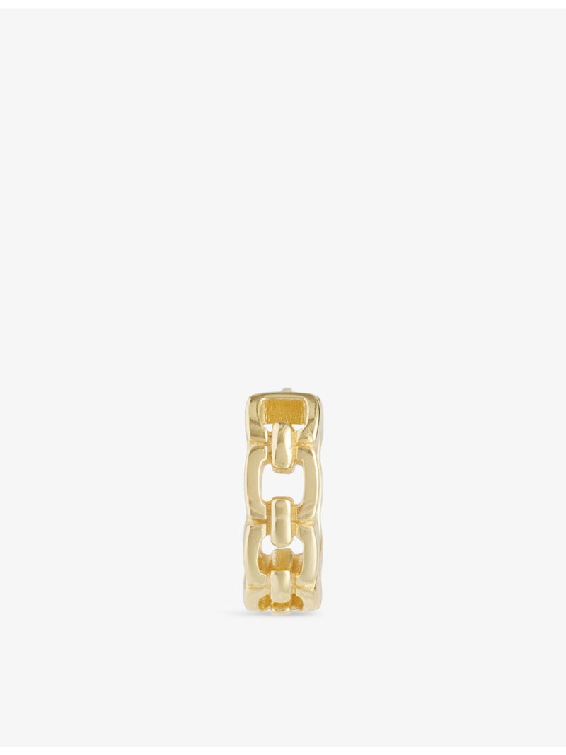 Serge DeNimes yellow gold-plated sterling silver hoop earring - British product