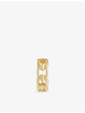 Serge DeNimes yellow gold-plated sterling silver hoop earring - British product