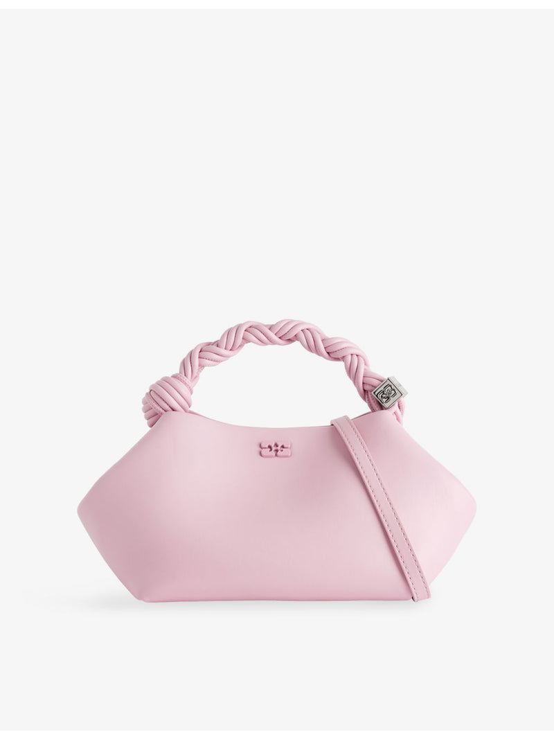 GANNI small faux-leather top-handle bag - British product