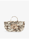 Ganni zebra print cotton shopper tote bag XXL (British brand)