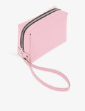 vacavaliente tall zip-up leather toiletry bag, imported from the UK