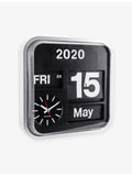 Karlsson Big Flip wall clock in silver (British brand)