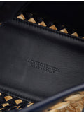 Bottega Veneta raffia leather top-handle bag - British product