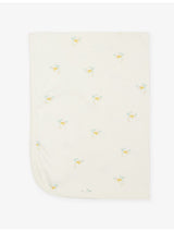 selfridges Sleepy Doe Duckling-Print Cotton Baby Blanket- Buy online at McGrocer