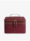 Anya Hindmarch woven cosmetics case logo jacquard, UK version