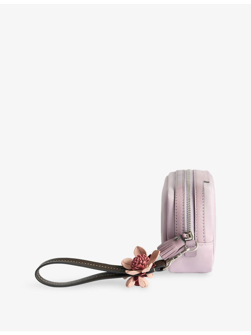 Anya Hindmarch Sakura blossom woven wristlet pouch (British brand)