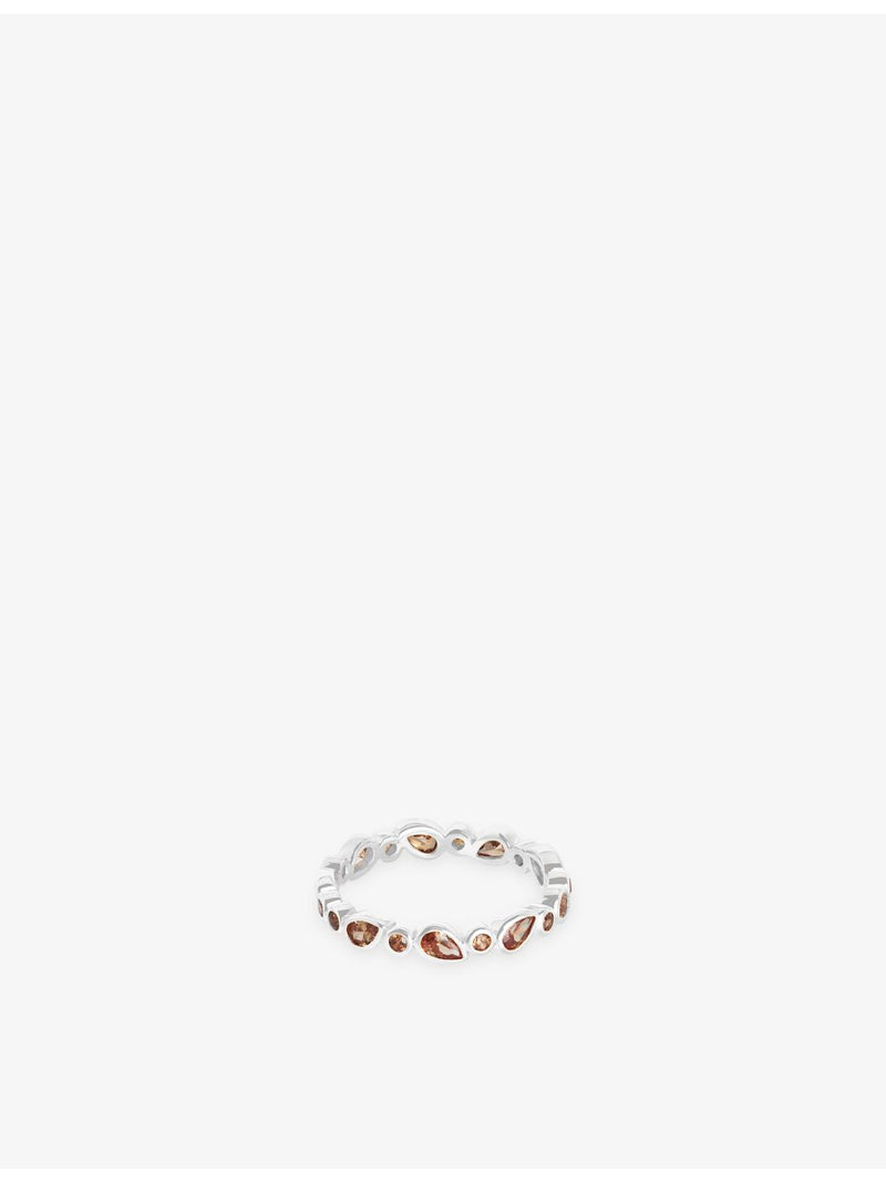 Astrid & Miyu cubic zirconia band ring, UK version