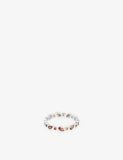 Astrid & Miyu Sunset Pear Rhodium-Plated Sterling Silver and Cubic Zirconia Band Ring