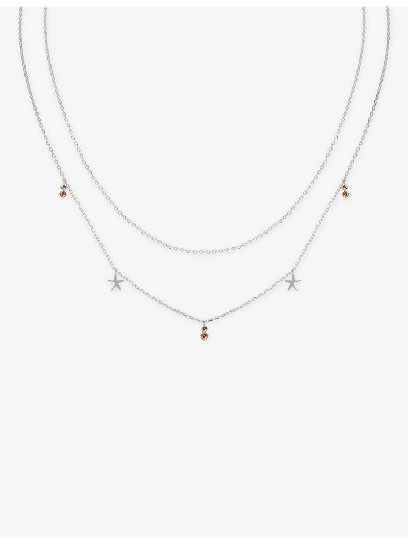 Astrid & Miyu starfish necklace with cubic zirconia, UK version