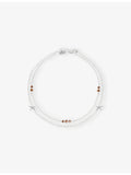 Astrid & Miyu starfish double chain bracelet with cubic zirconia (British brand)