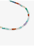 Monica Vinader multi gemstone beaded necklace 41-46cm, imported from the UK
