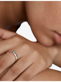 Monica Vinader sterling silver amazonite ring, UK version
