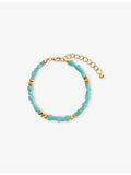 Monica Vinader Amaia amazonite gold vermeil bracelet 15-19cm - British product