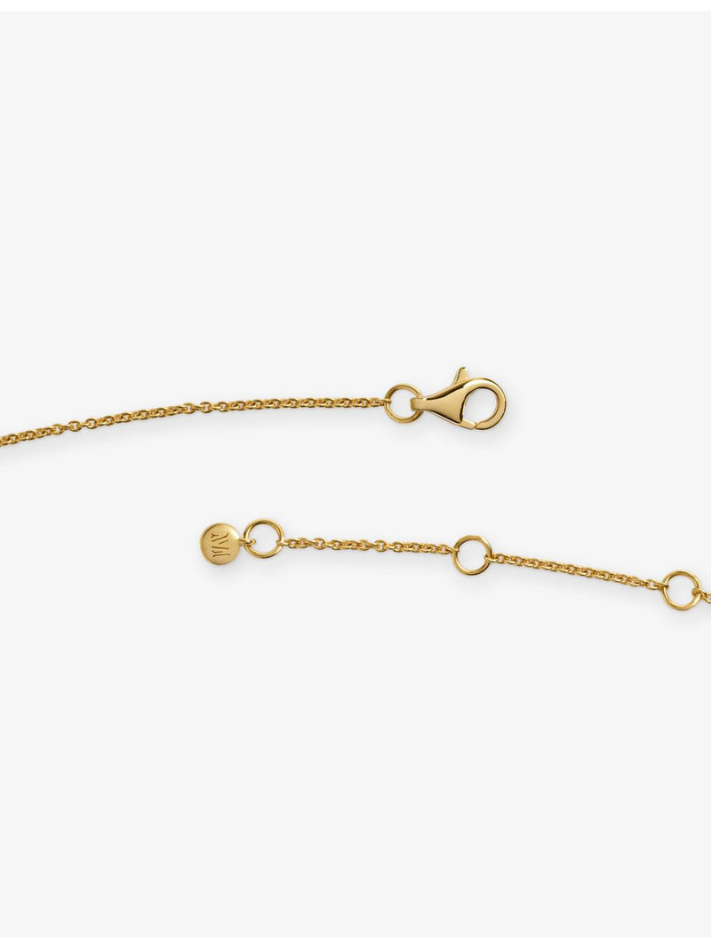 Monica Vinader Amaia 18ct gold vermeil amazonite necklace, UK version