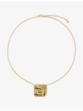 Monica Vinader Amaia 18ct gold vermeil amazonite necklace, UK version
