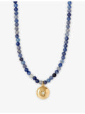 Astley Clarke Tiny Star locket, blue aventurine, imported from the UK