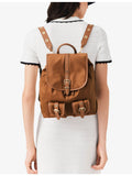 Maje eyelet-embellished nylon leather backpack - British product