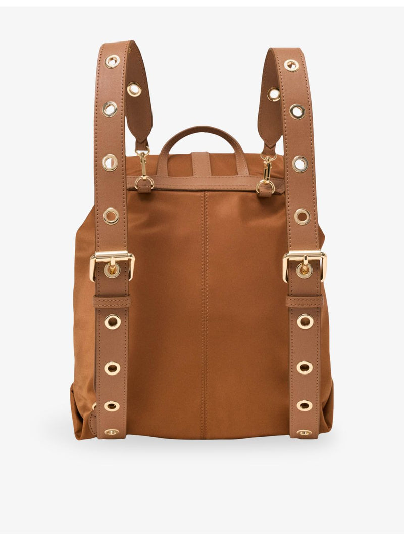 Maje eyelet-embellished nylon leather backpack - British product