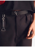 Christian Louboutin logo-buckle leather belt 3.5cm - British product