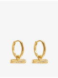 Rachel Jackson 18ct gold-plated huggie earrings - British product