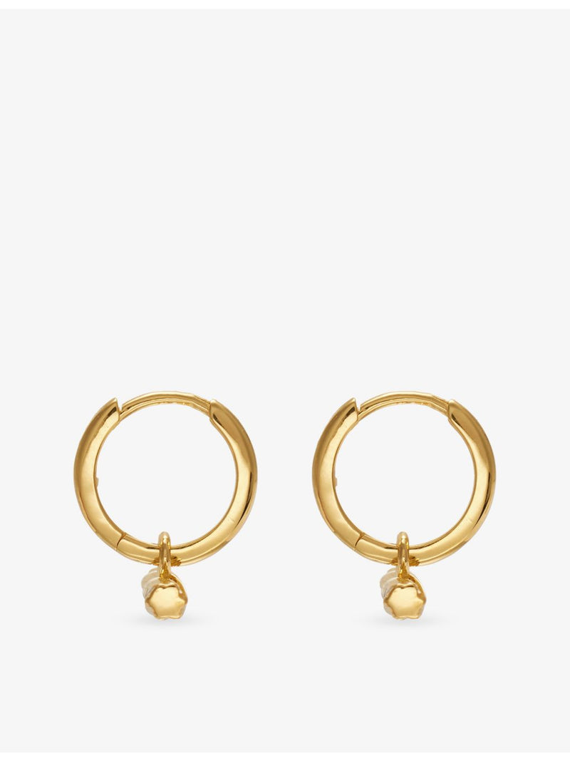 Rachel Jackson 18ct gold-plated huggie earrings - British product