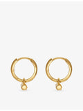 Rachel Jackson 18ct gold-plated huggie earrings - British product