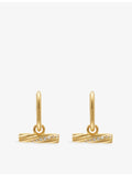 Rachel Jackson 18ct gold-plated huggie earrings - British product