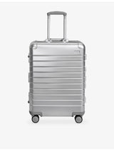 selfridges Away Medium Aluminium Edition Suitcase 66cm- Buy online at McGrocer