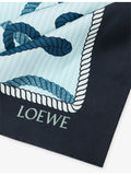 Loewe silk scarf double L pattern 90cm, imported from the UK