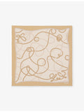 Loewe silk square scarf Double L artwork print 90cm (British brand)
