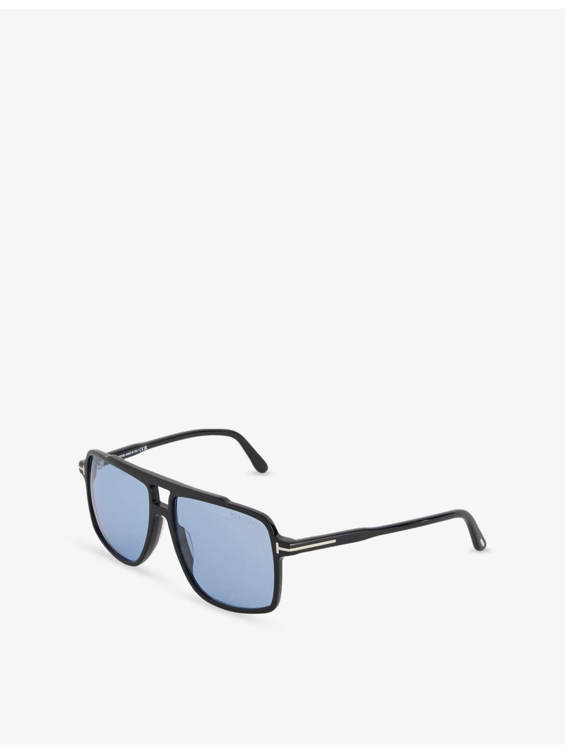 Tom Ford FT1177 Kemp square-frame acetate sunglasses, imported from the UK
