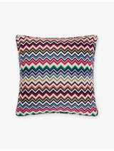 selfridges Missoni Home Belfast Zigzag Woven Cushion 60cm x 60cm- Buy online at McGrocer