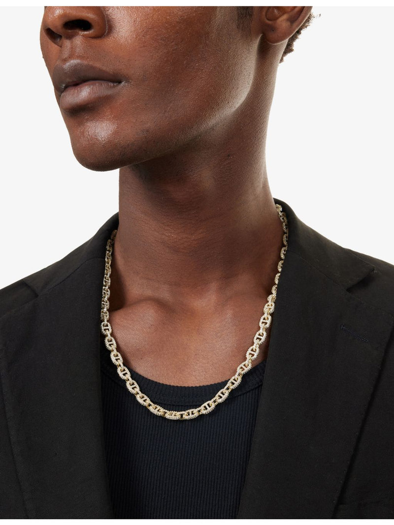 GLD Valentina Iced 18ct gold plated chain (British brand)